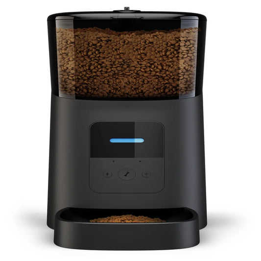 Distributeur automatique de nourriture intelligent Wi-Fi 6 L pour chats et chiens – Mangeoire connectée avec minuterie programmable via application mobile